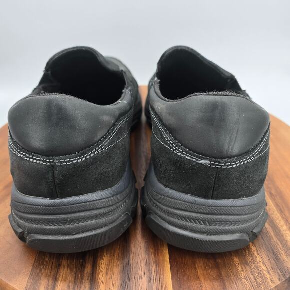 Skechers Shoes Mens 11.5 Black Leather Respected Calum Slip On Casual Loafers main image 5